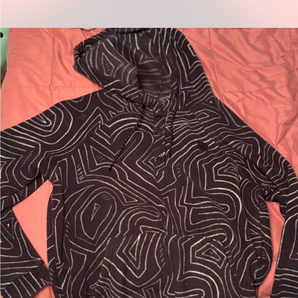 Billabong Charcoal and White Adventure Hoodie